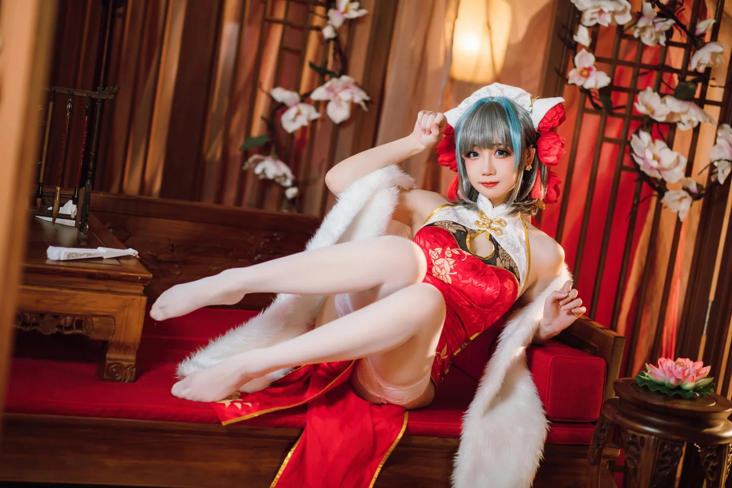 焖焖碳 - 碧蓝航线·柴郡旗袍 [29P-186MB] tg@simisebaisi 【丝足阁】025.webp